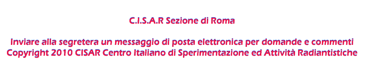 CISAR SEZIONE DI
                      ROMA